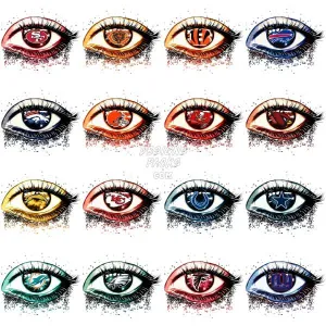 32 EYES Football Designs Bundle PNG