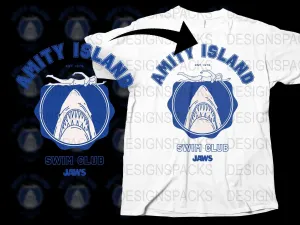 Amity Island Swim Club Jaws Png Digital Download