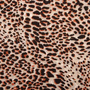 ANIMAL SKIN Printed Knit - Tiger - Orange