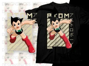 Astro Boy Anime Classic Retro Design Png Digital Download