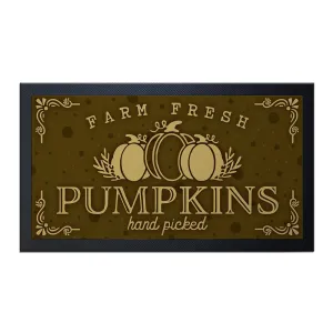 Bar Service Mat - Farm Fresh Pumpkins - 17.25" X 10"