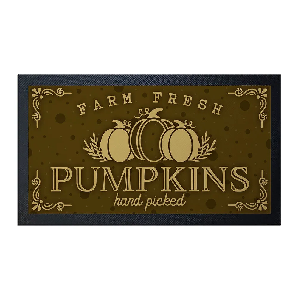 Bar Service Mat - Farm Fresh Pumpkins - 17.25" X 10"