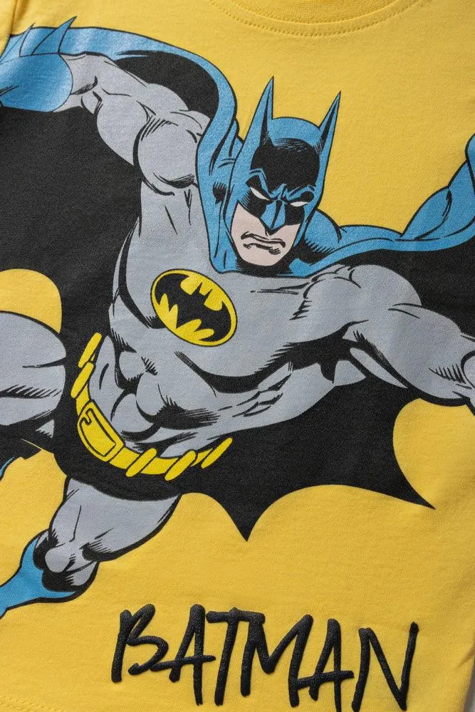 Batman Short Sleeve T-Shirt Yellow