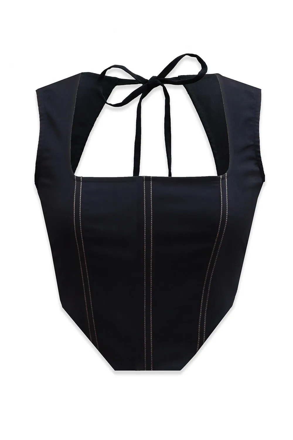 Black Overtime Backless Corset