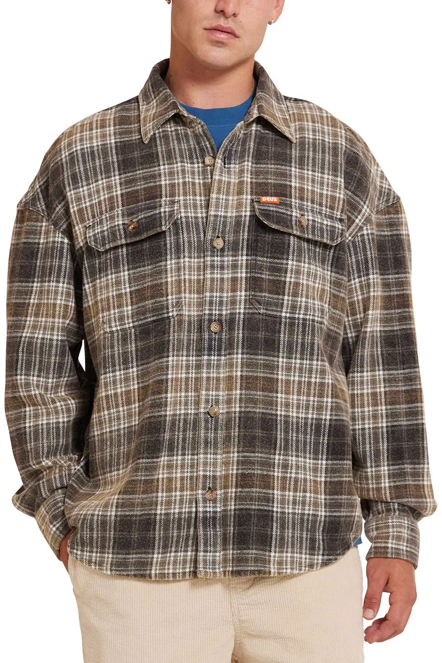 Deus Vacay Check Shirt Grey Check