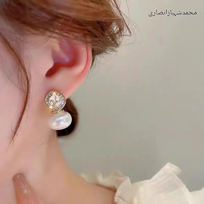 Elegant Pearl Stud Earrings | Classic High-Quality Pearl Tops for Women | Perfect for Casual and Formal Wear