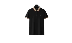 Embroidered Short Sleeve Business Casual Polo Shirt