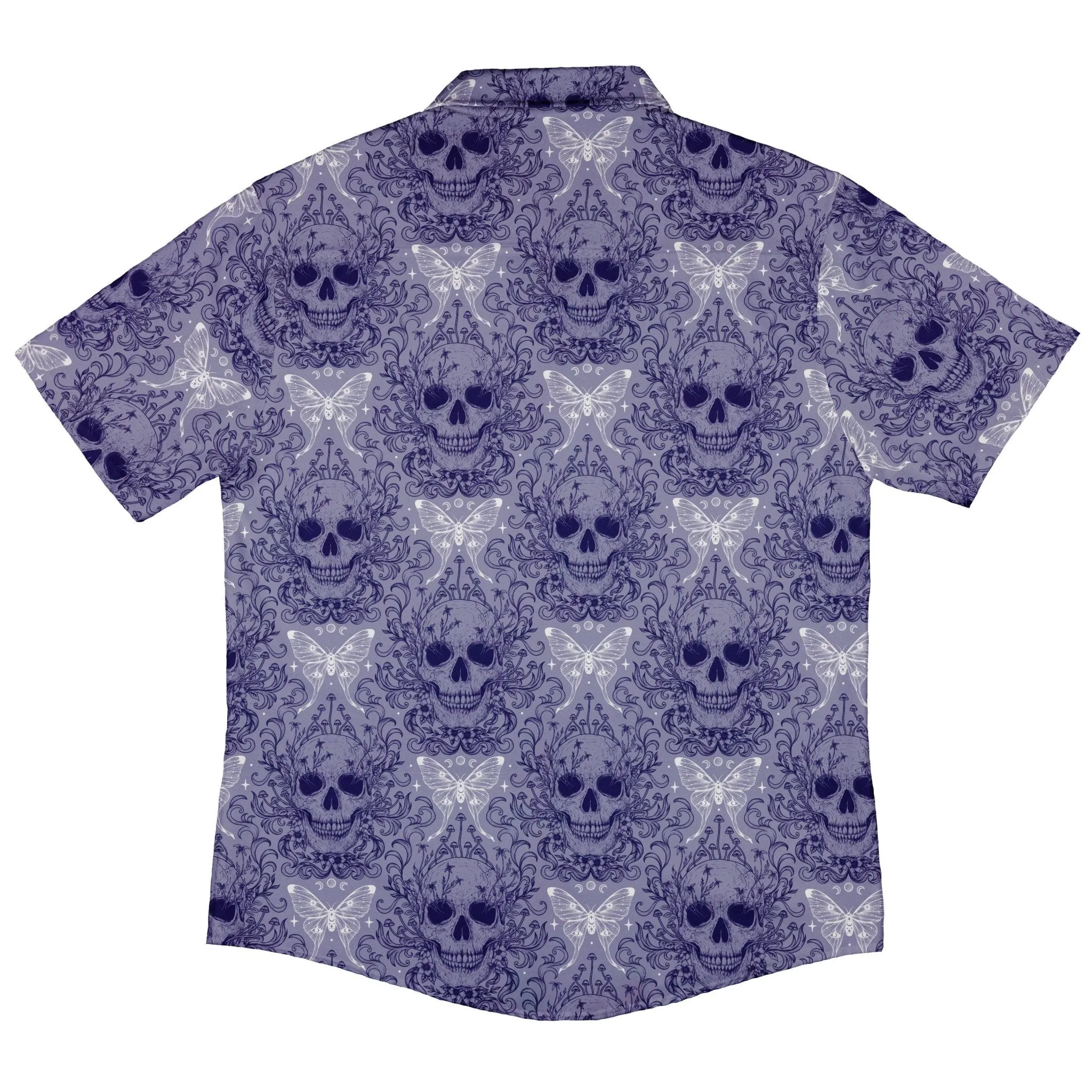 Episodic Skull Lavender Button Up Shirt