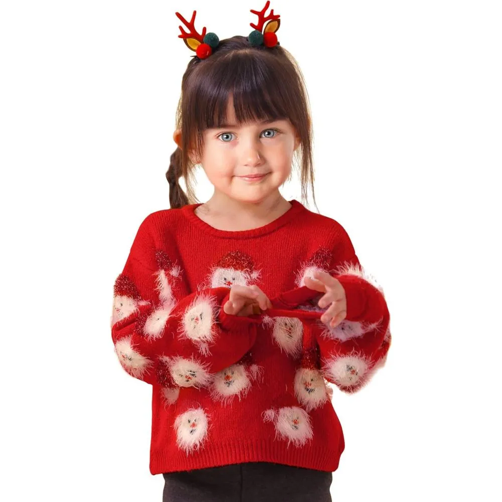 Festive Santa Knit Holiday Sweater