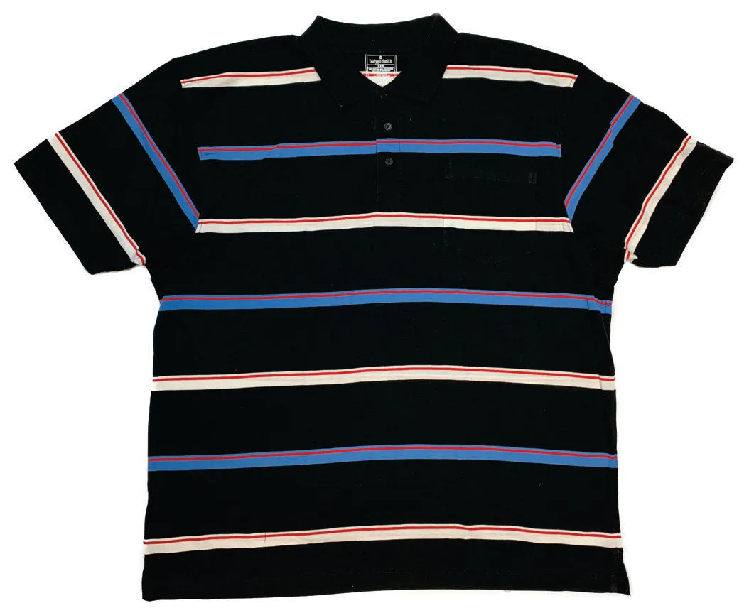 Foxfire Men's Striped Poly/Cotton Polo With Pocket