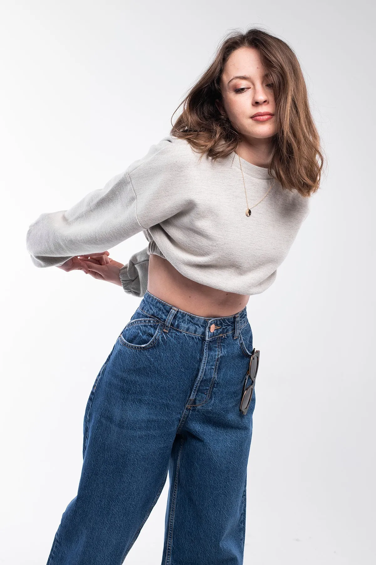 Fresh Crop Top Sweatshirt