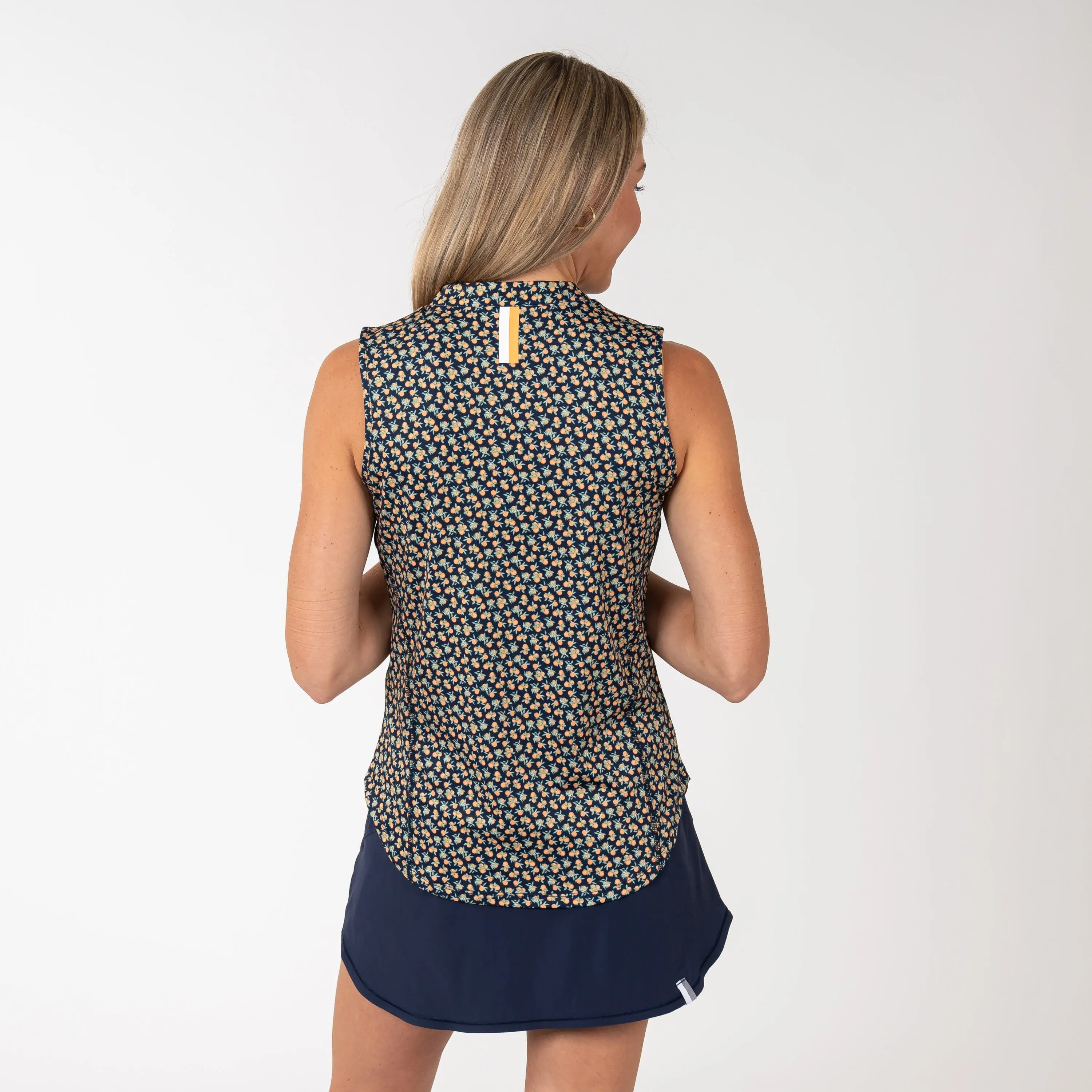 Fresh Squeeze Sleeveless Zip | The Fresh Squeeze - Fleet Navy