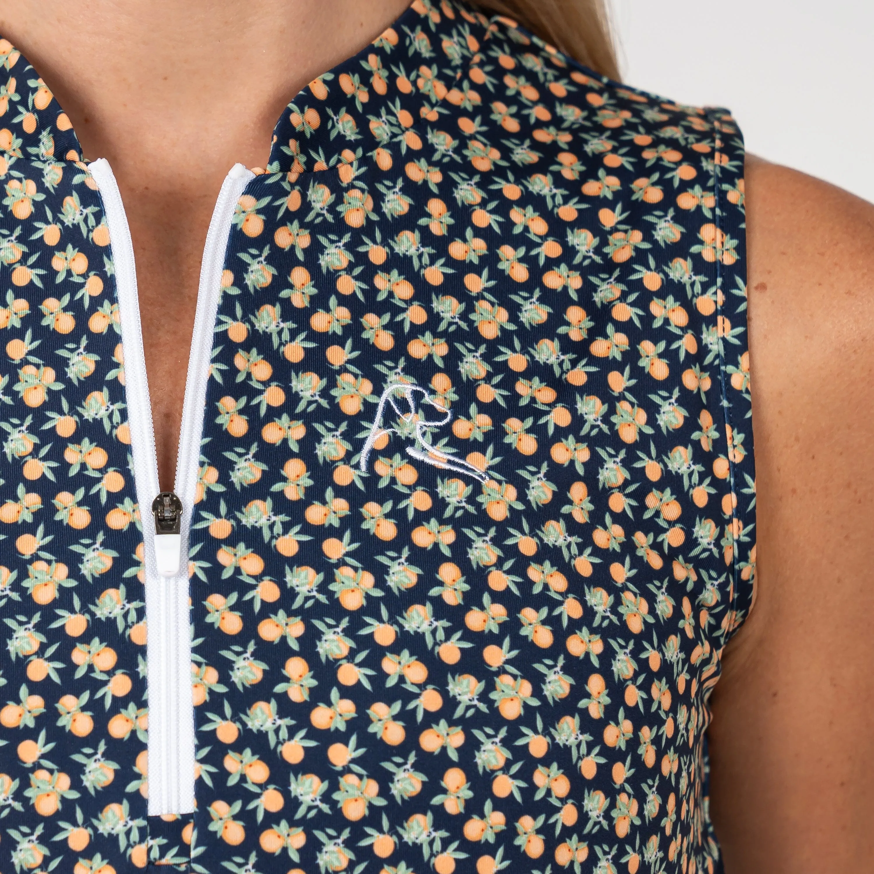 Fresh Squeeze Sleeveless Zip | The Fresh Squeeze - Fleet Navy