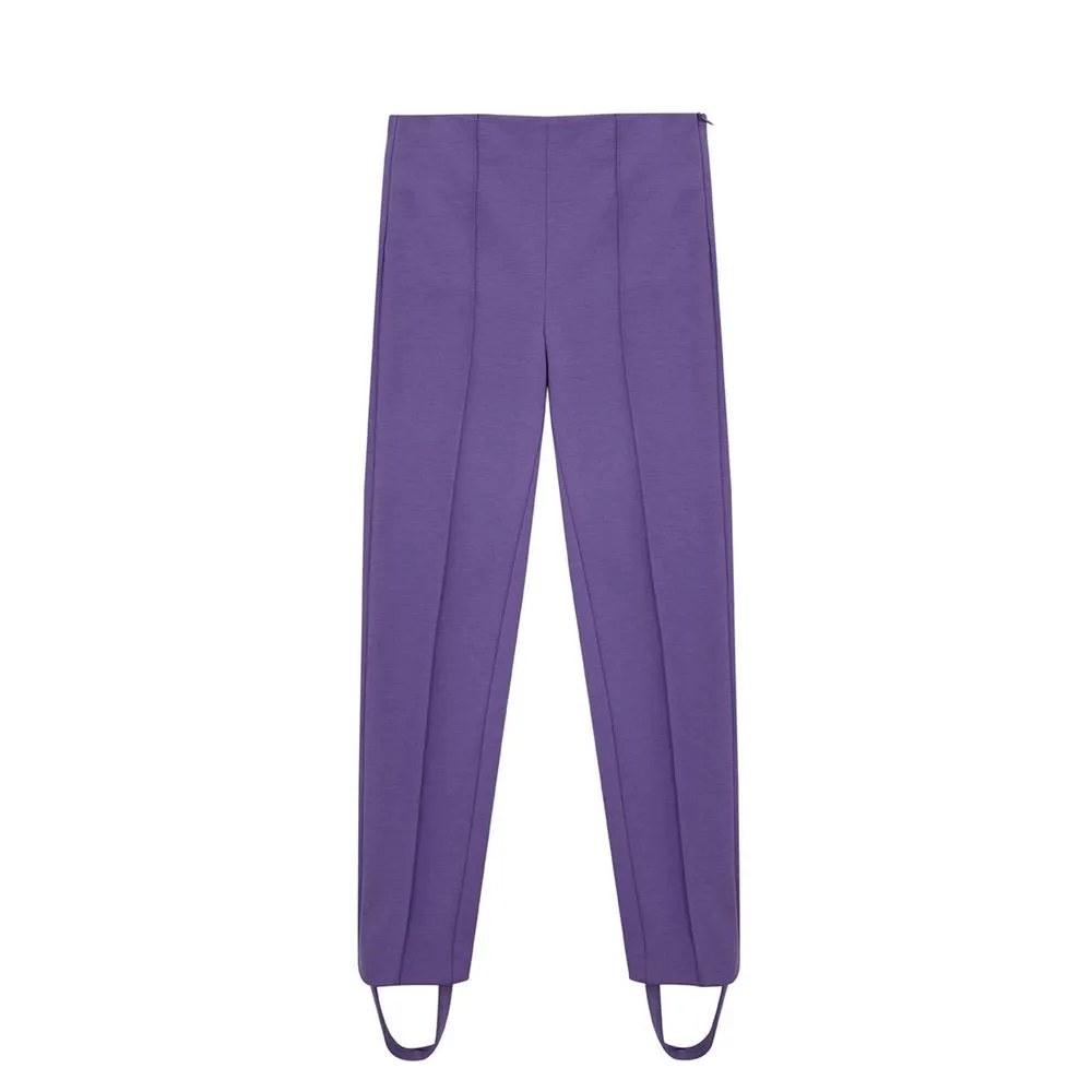 Lardini Elegant Purple Viscose Pants