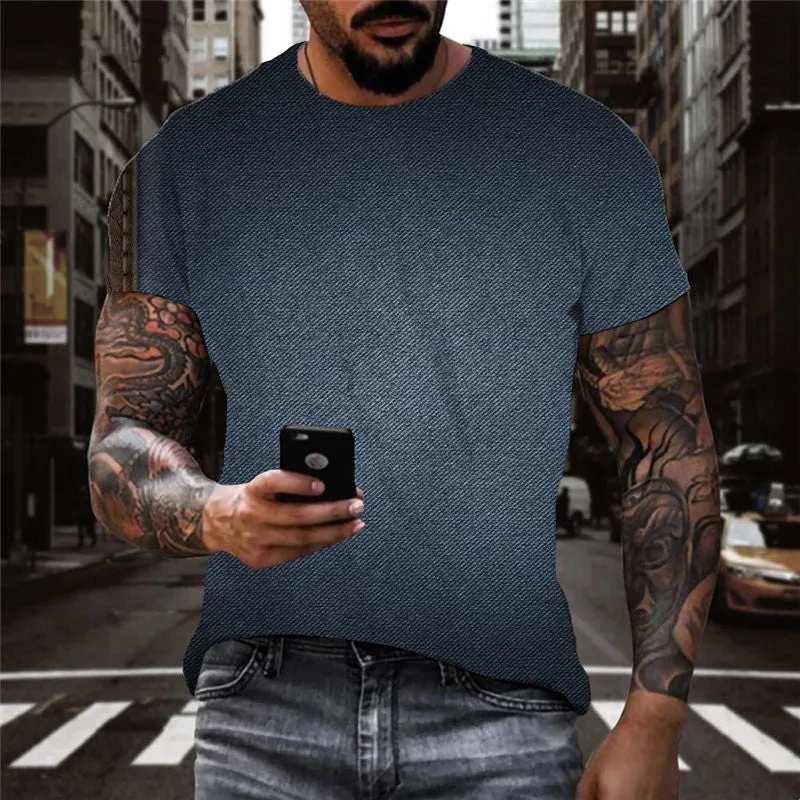 Leather texture t shirts Casual shirt 3D special texture men art costume different Casual