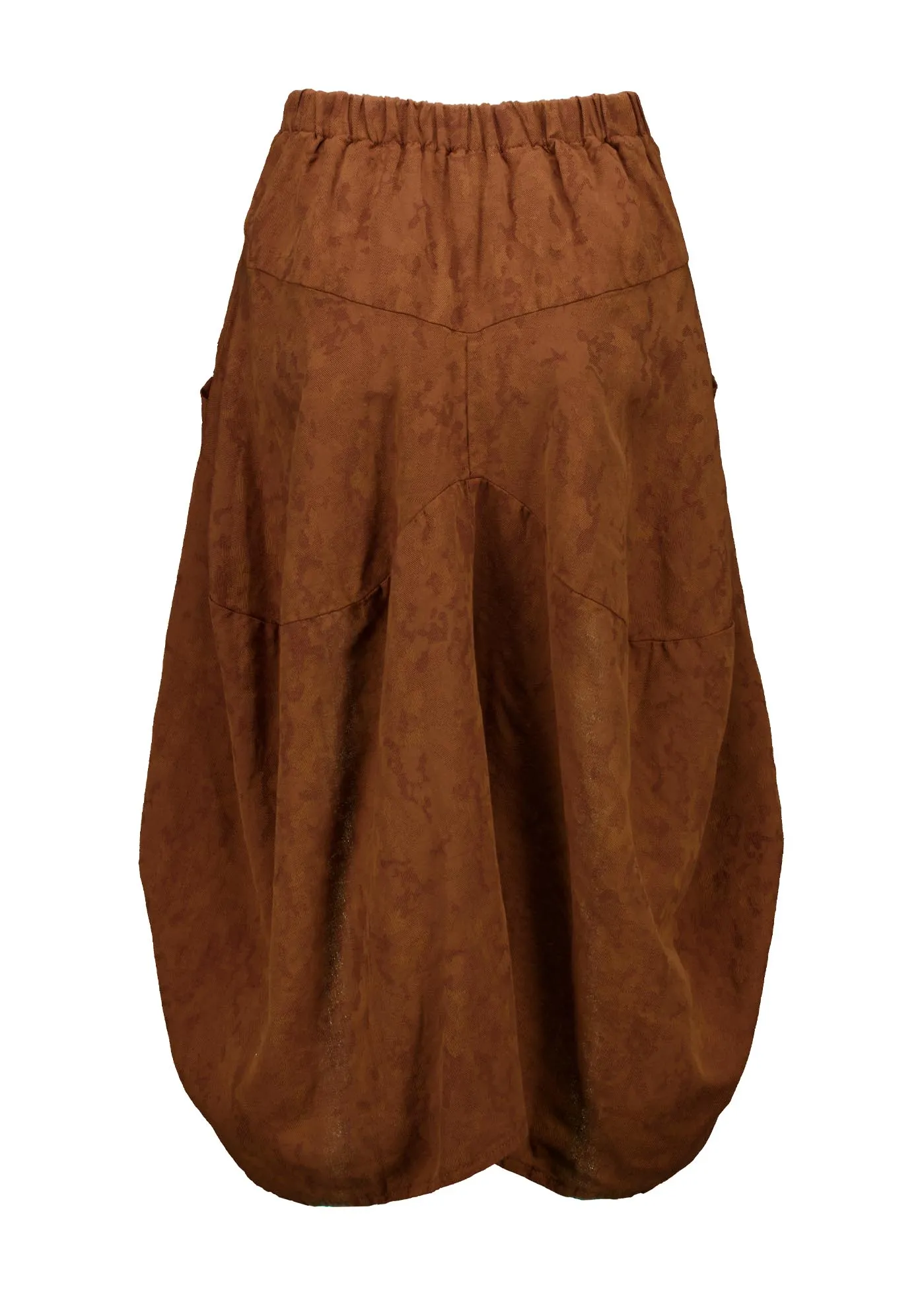 Milwaukee Del Arte Skirt Caramel in Demask Linen