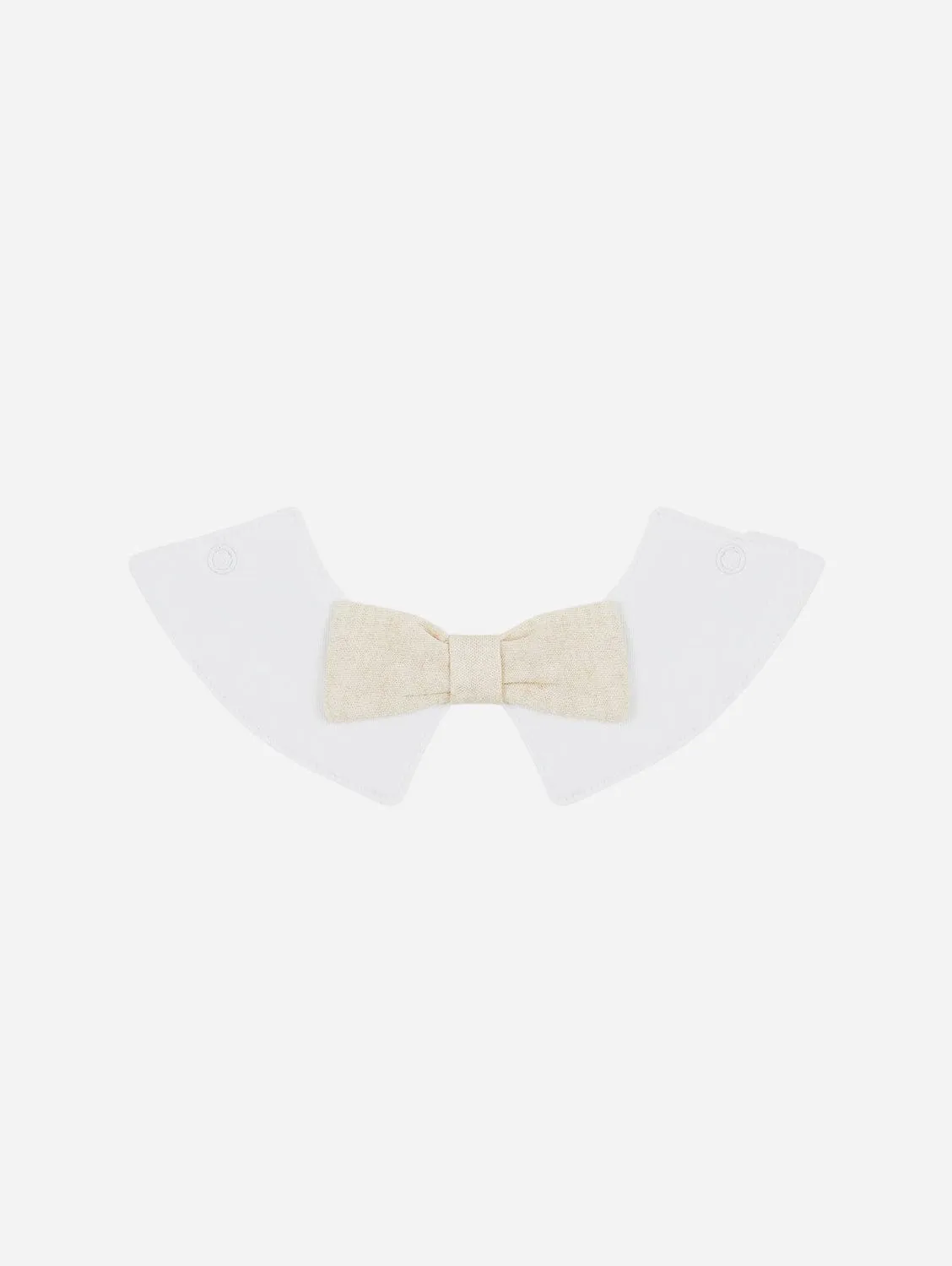 Organic Cotton Bow Tie Collar | Oatmeal