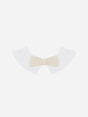 Organic Cotton Bow Tie Collar | Oatmeal