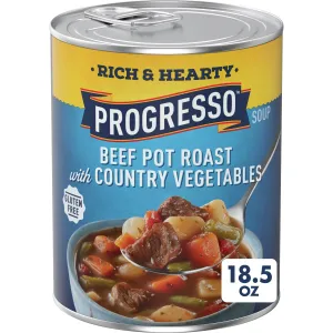 Progresso Beef Pot Roast With Country Vegetables Soup, Rich & Hearty Canned Soup, 18.5 oz