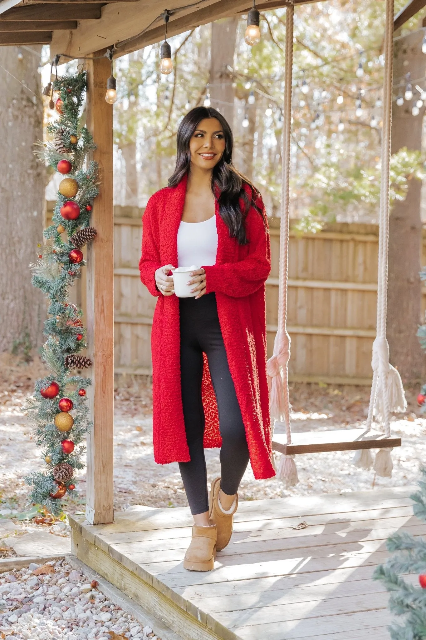 Red Popcorn Dreamer Cardigan