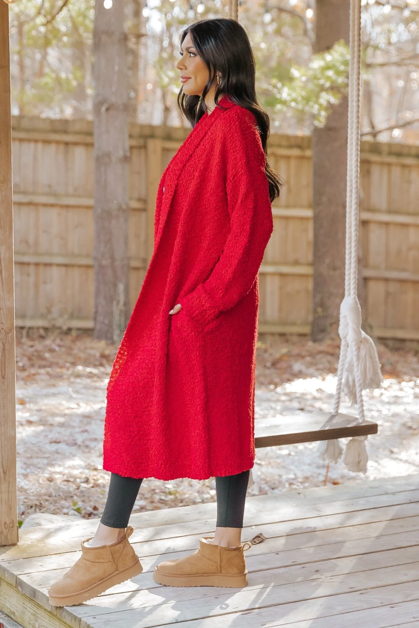 Red Popcorn Dreamer Cardigan