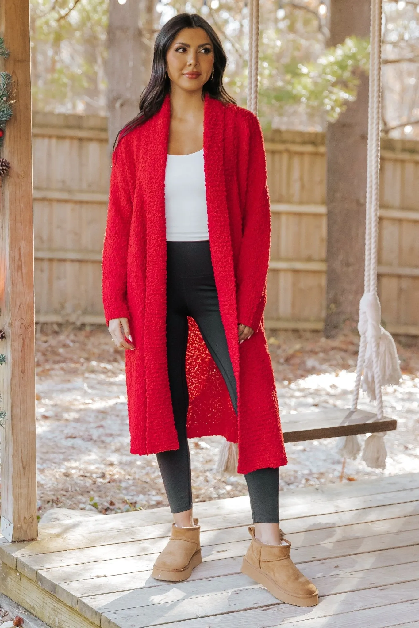 Red Popcorn Dreamer Cardigan