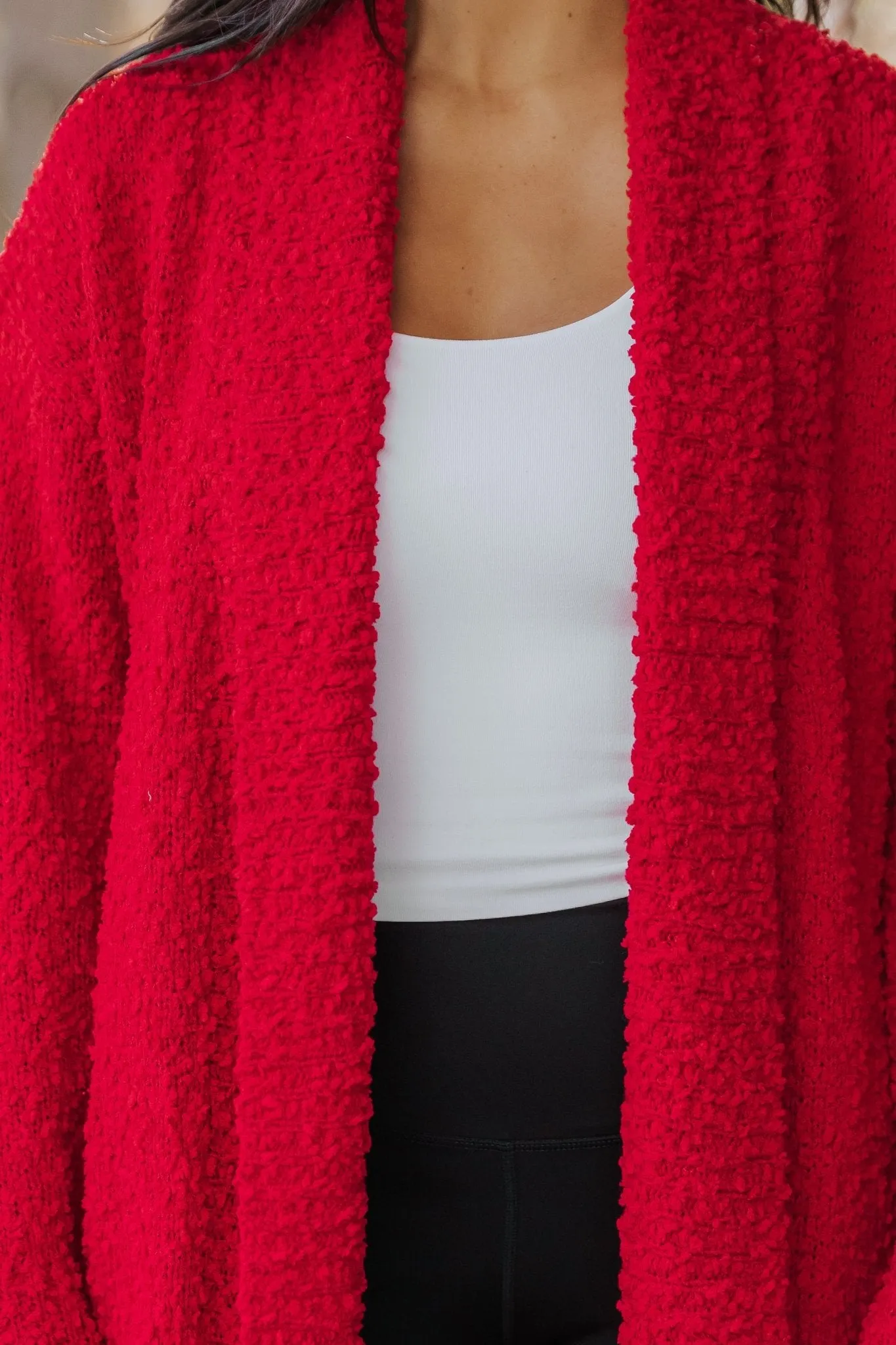 Red Popcorn Dreamer Cardigan