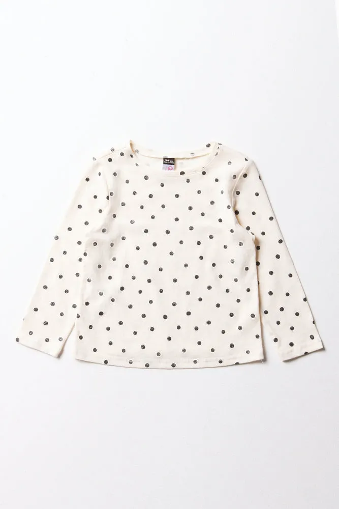 Spot Long Sleeve T-Shirt White