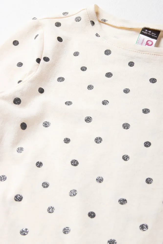 Spot Long Sleeve T-Shirt White