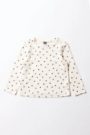 Spot Long Sleeve T-Shirt White