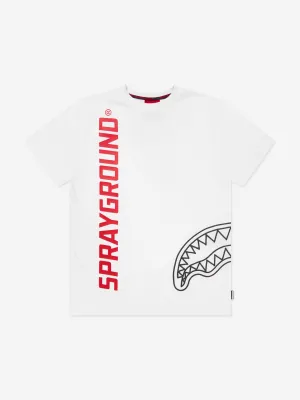 Sprayground Boys Basic Logo T-Shirt in White