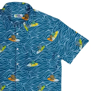 Surf and Roll Dnd Dice Button Up Shirt