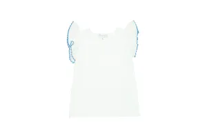 T-shirt Volant - Blue