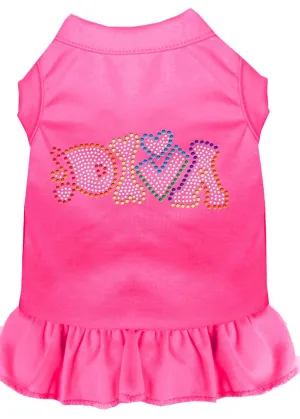 Technicolor Diva Rhinestone Pet Dress Bright Pink Xxl (18)