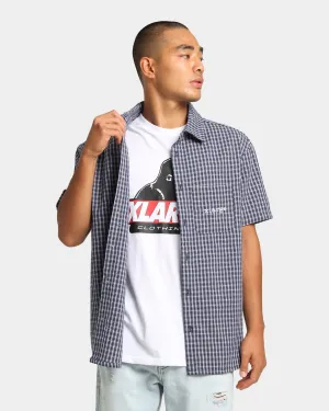 XLARGE Button Up Check Shirt Navy